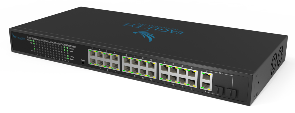 24 Port Managed PoE Switch