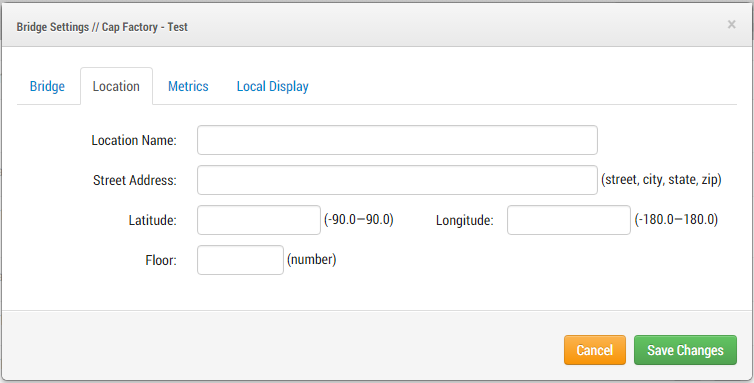 Bridge Settings Location