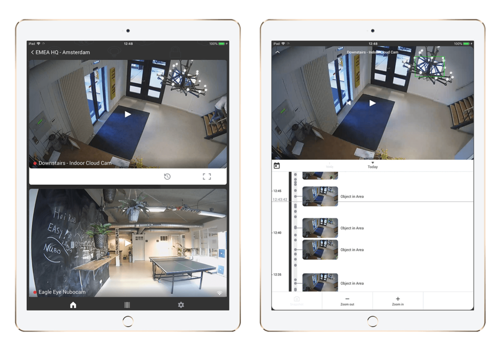 iPad Manage Cameras on Your Device