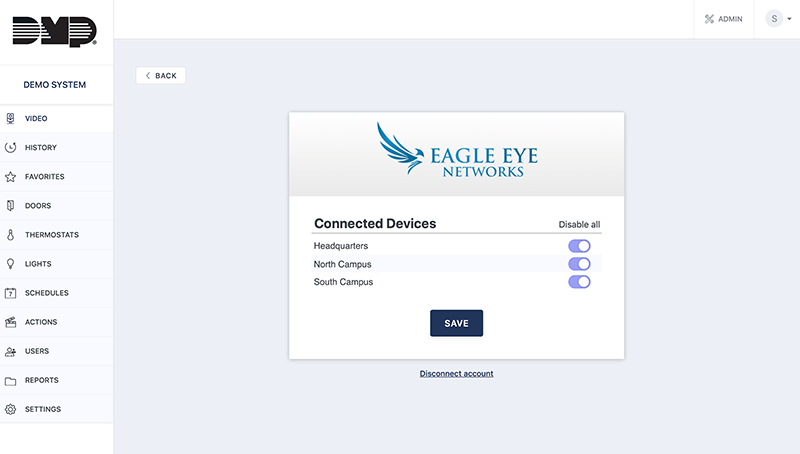 DMP and Eagle Eye Networks Integration