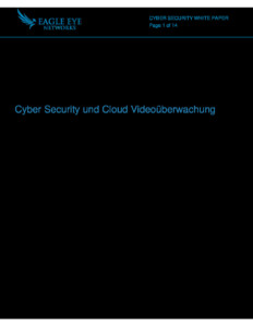 Eagle Eye Cyber Security and Cloud Video Surveillance Whitepaper 20190101 DE pdf 232x300 - Eagle Eye Cyber Security and Cloud Video Surveillance Whitepaper - 20190101 - DE