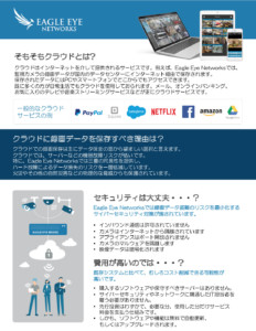 Eagle Eye Cloud 101 One pager pdf 232x300 - Eagle Eye Cloud 101 One-pager