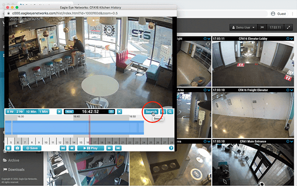 Search Video on the Eagle Eye Cloud VMS Search Video on the Eagle Eye Cloud VMS